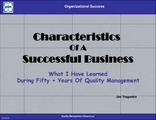 Characteristics  Of A Successful Business What I Have Learned