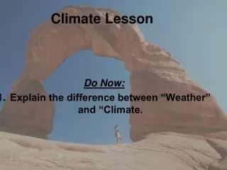 Climate Lesson