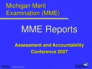 Michigan Merit  Examination (MME)