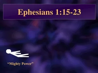 Ephesians 1:15-23