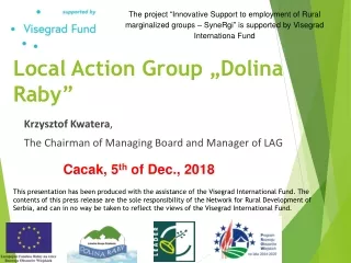 Local Action Group  „ Dolina Raby”