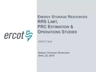 Energy Storage Workshop  April 23, 2019