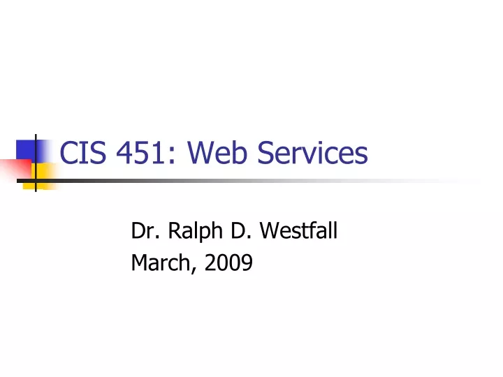 cis 451 web services