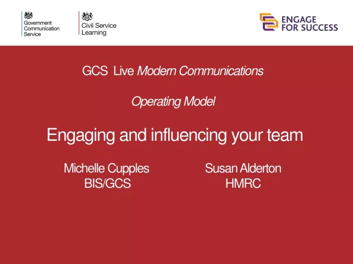 gcs live modern communications operating model