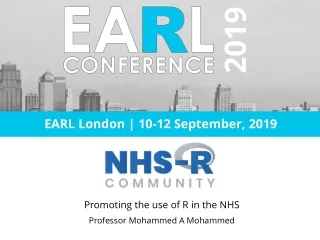 Promoting the use of R in the NHS Professor Mohammed A Mohammed