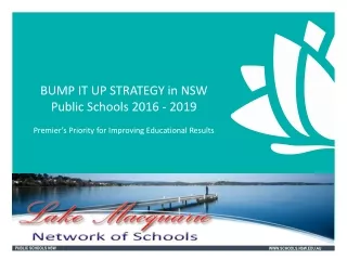 BUMP IT UP STRATEGY in NSW Public Schools 2016 - 2019