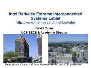 Intel Berkeley Extreme Interconnected Systems Lablet  intel-research/berkeley