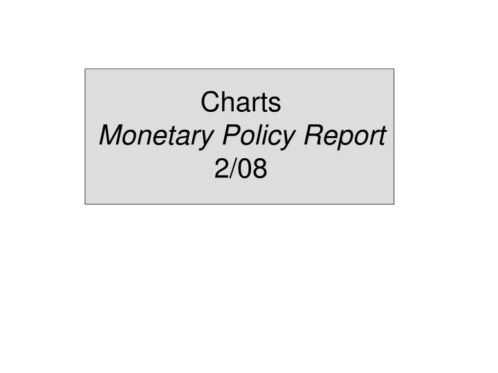 charts monetary policy report 2 08