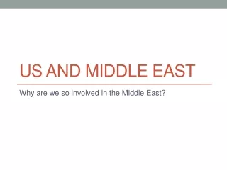 Us and middle East