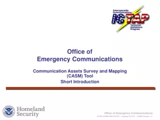Communication Assets Survey and Mapping (CASM) Tool  Short Introduction