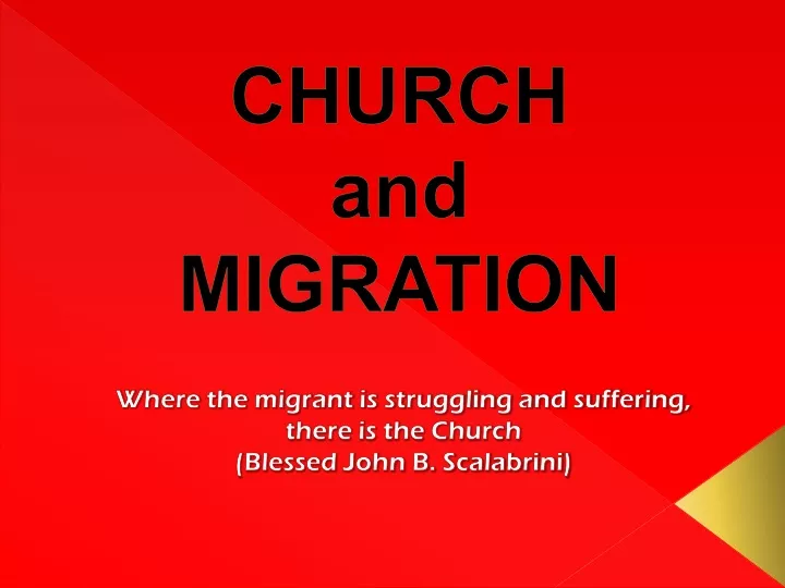 church and migration