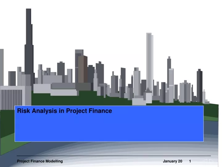 risk analysis in project finance