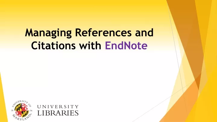 managing references and citations with endnote