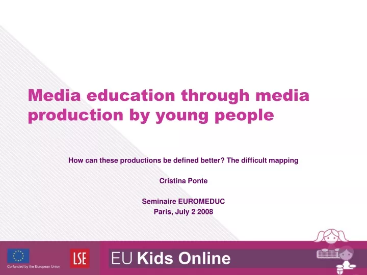 media education through media production by young people