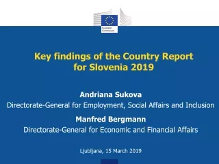 Key findings of the Country Report  for Slovenia 2019