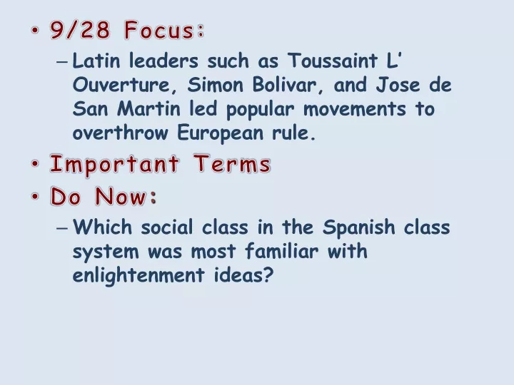9 28 focus latin leaders such as toussaint