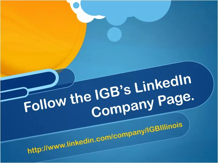 follow the igb s linkedin company page