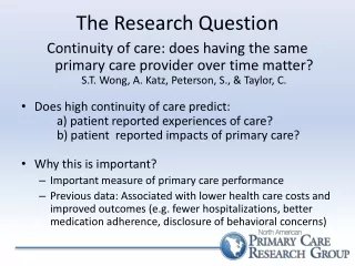 The Research Question
