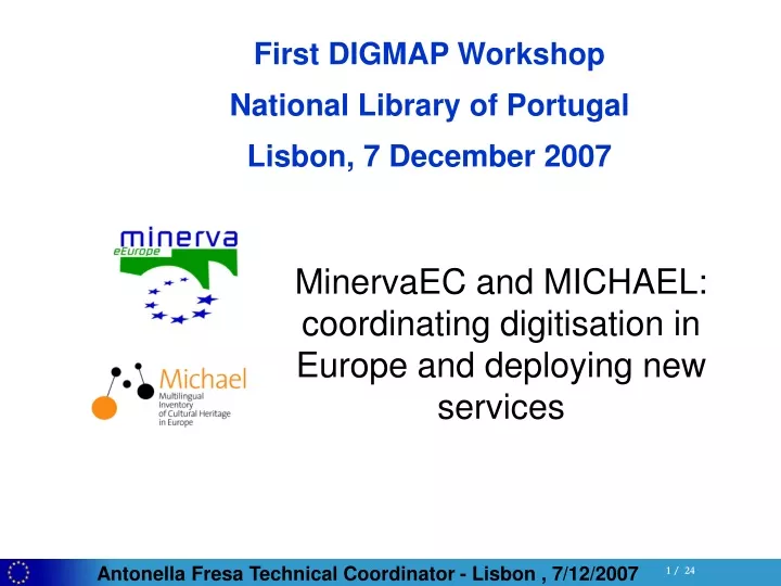 minervaec and michael coordinating digitisation
