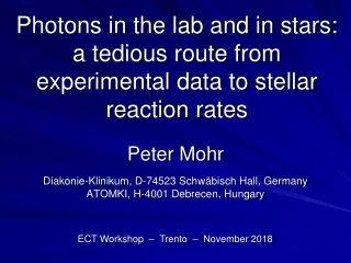 Photons in the lab and in stars: a tedious route from experimental data to stellar reaction rates