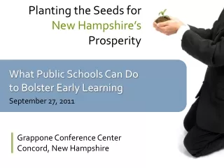 What Public Schools Can Do to Bolster Early Learning September 27, 2011