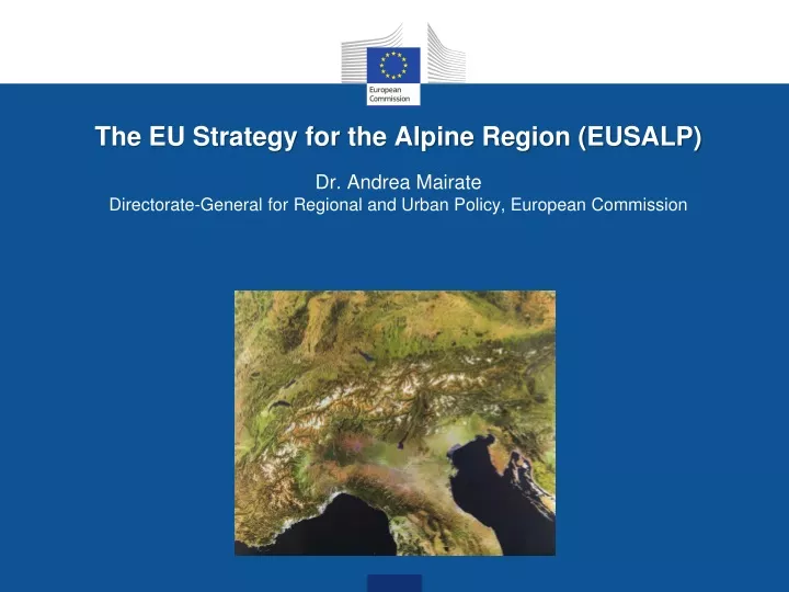 the eu strategy for the alpine region eusalp