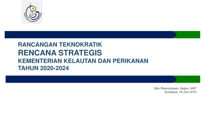 rancangan teknokratik rencana strategis