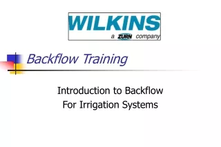 Backflow Training