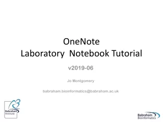 OneNote  Laboratory  Notebook Tutorial