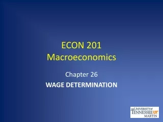 ECON 201 Macroeconomics