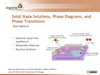 Solid State Solutions, Phase Diagrams, and Phase Transitions