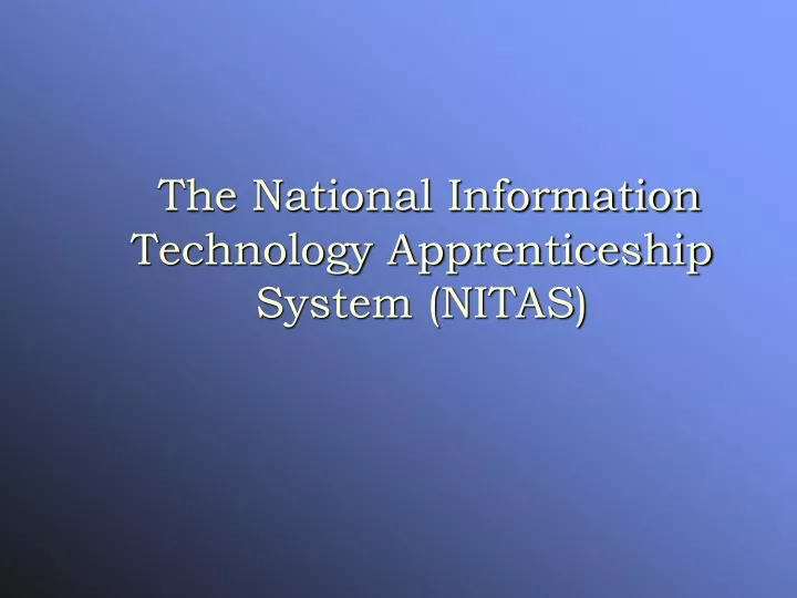 the national information technology