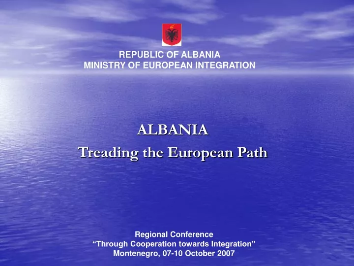 albania treading the european path