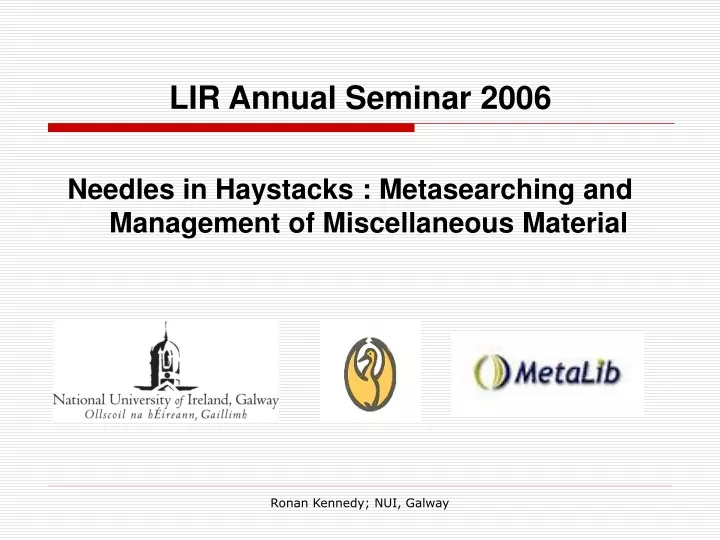 lir annual seminar 2006