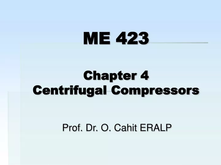 me 423 chapter 4 centrifugal compressors