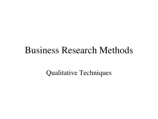 Business Research Methods