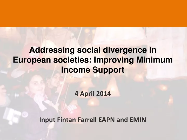 addressing social divergence in european