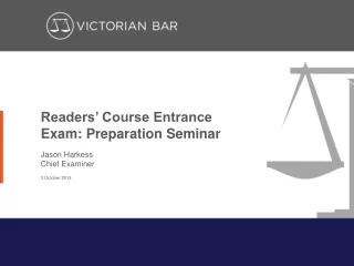 Readers’ Course Entrance Exam: Preparation Seminar