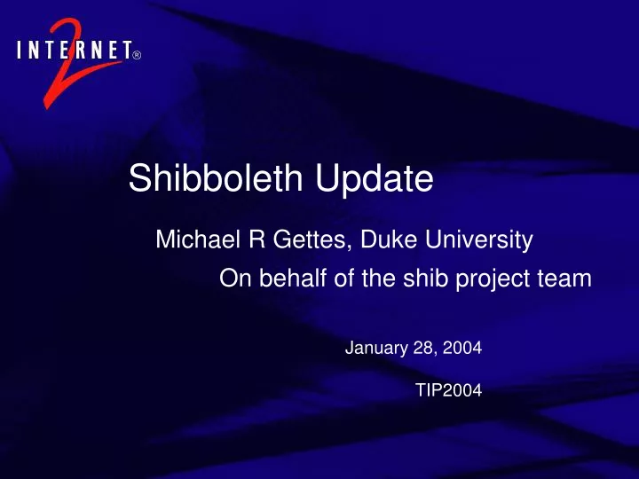 shibboleth update