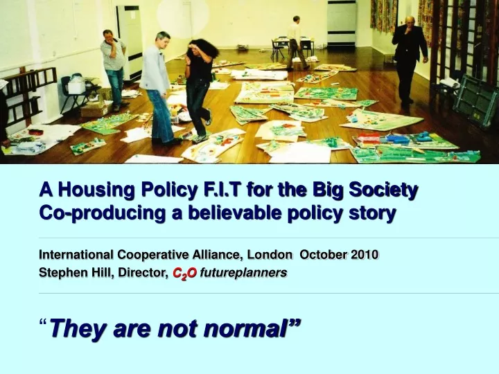 a housing policy f i t for the big society