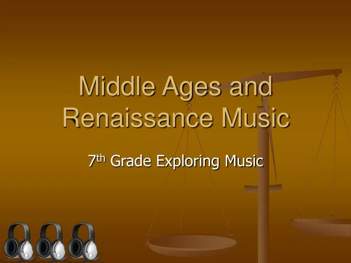 middle ages and renaissance music
