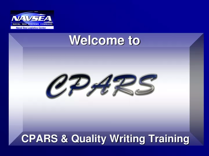 cpars quality writing training