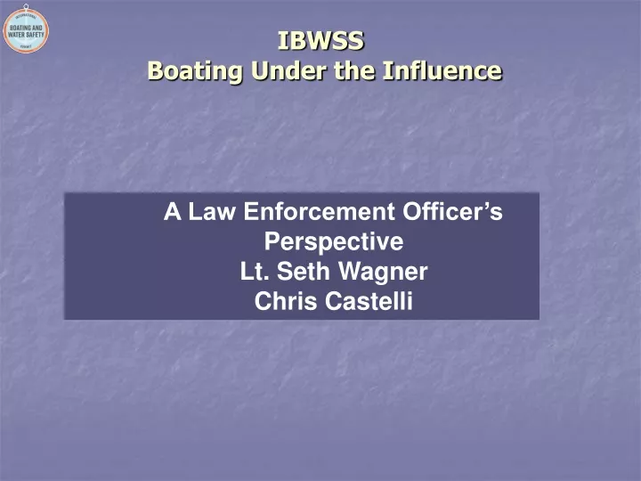 ibwss boating under the influence