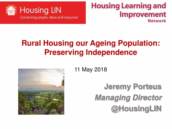 rural housing our ageing population preserving