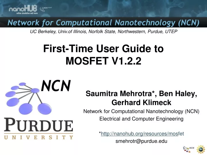 first time user guide to mosfet v1 2 2