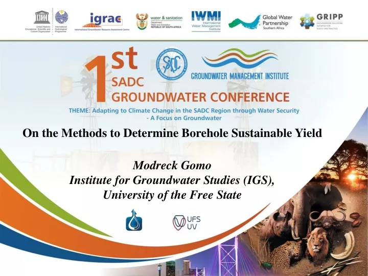 on the methods to determine borehole sustainable