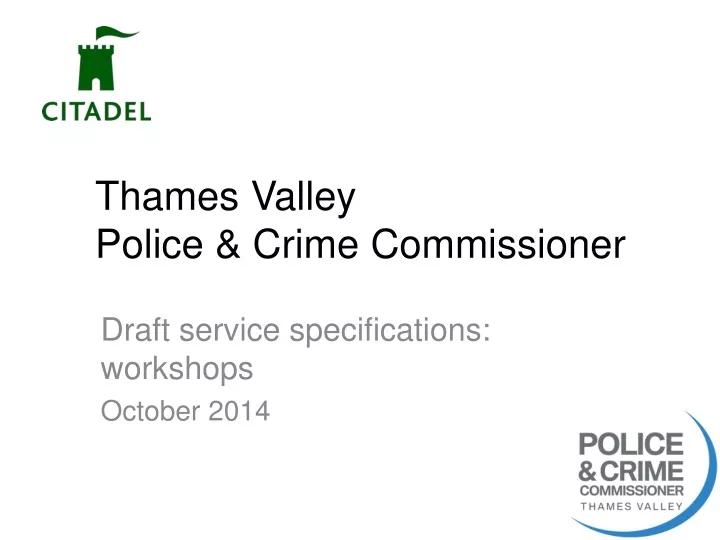 thames valley police crime commissioner