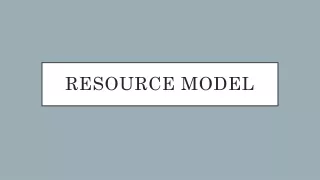 Resource Model