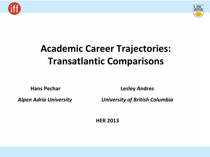 academic career trajectories transatlantic comparisons