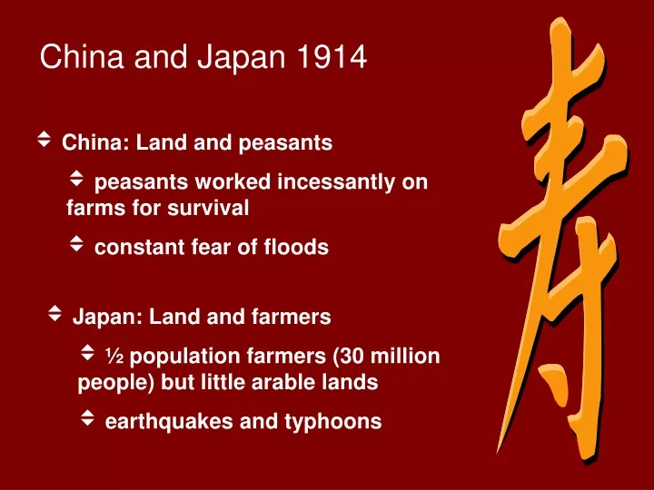 china and japan 1914